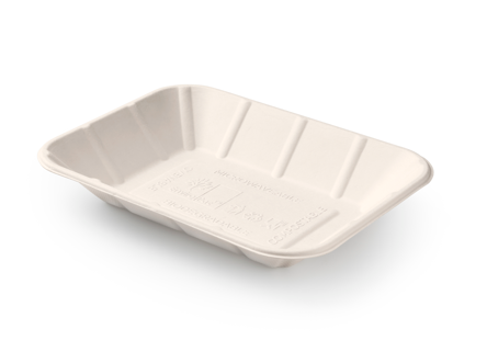 SPECIAL OFFER £14.95 per case - 10 Cases (5000 total ) Chippy Bagasse  Tray - Packed in 500s - F2GBAGCHPTRYSP10